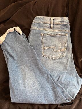 Silver Jeans Light Blue Boyfriend Jeans